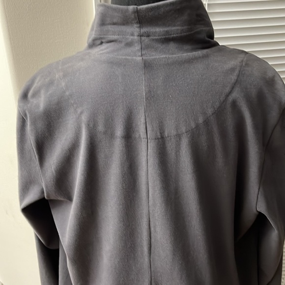 Vince Camuto Two Gray Washed Cotton Snap/Button/Zip Close Coat - New - Picture 6 of 12